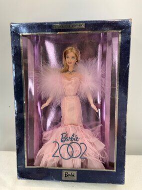 Barbie 2002 Collector #53975 Edition Pink Evening Gown Doll In Original Box
